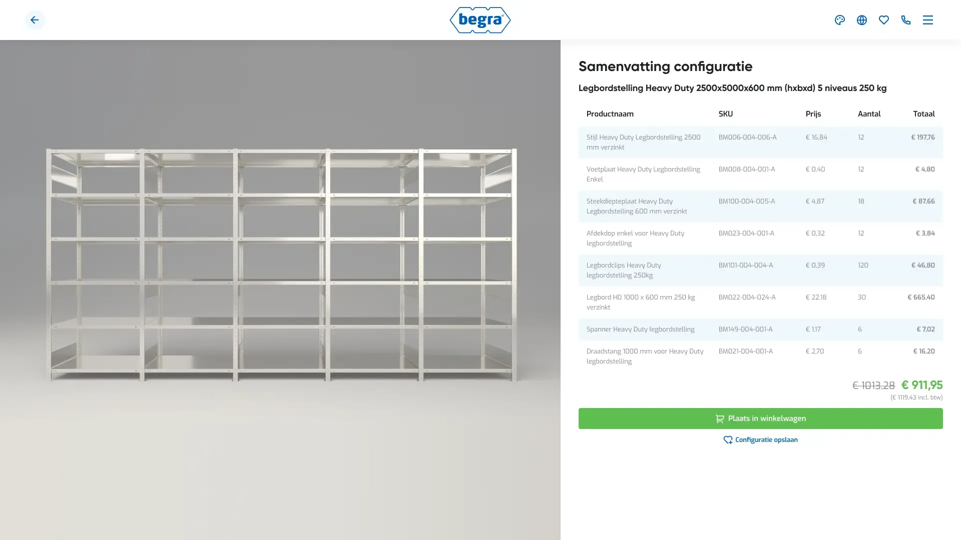 Figma design preview of the Cart Panel
