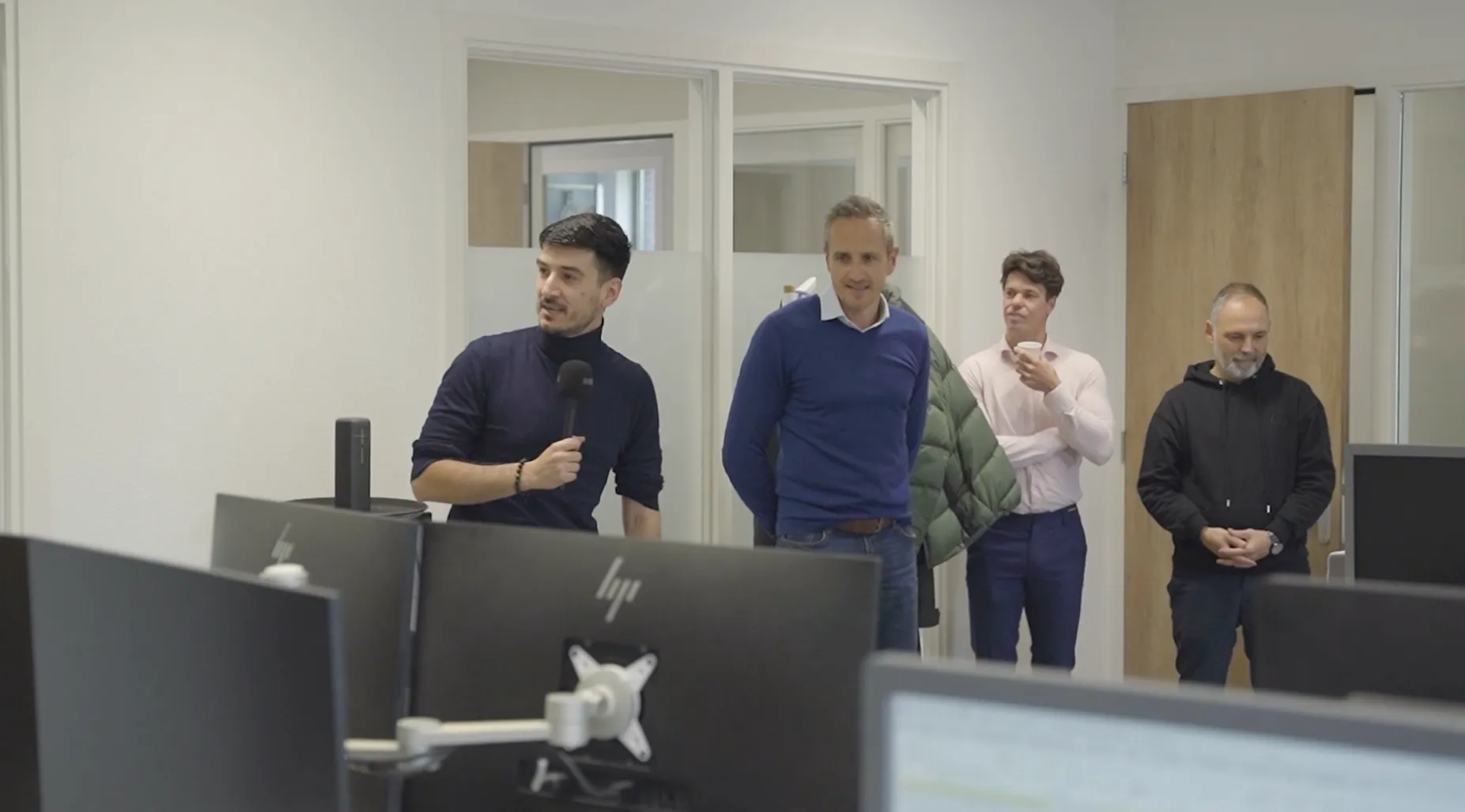 Left to Right, Serdar Yerdelen: Founder Darweb, Lars de Kock: CEO Begra.nl, Sjon Boer: Account Strategist Valentic, Gurtan Ercal, E-commerce Manager Begra
